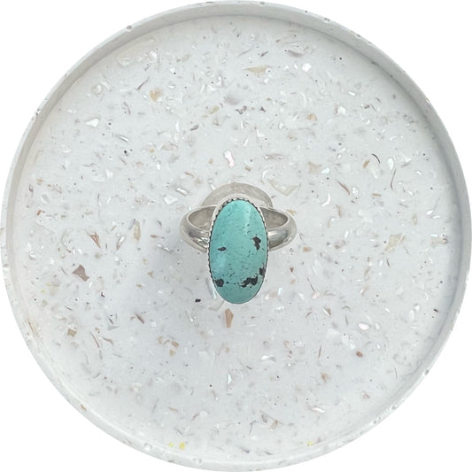 Blue Turquoise Statement Ring